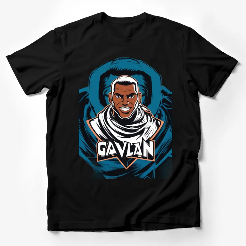 Unique Gavlan Superhero Graphic T-Shirt, Bold Comic Style Design, Adult and Youth Sizes Male T-Shirt