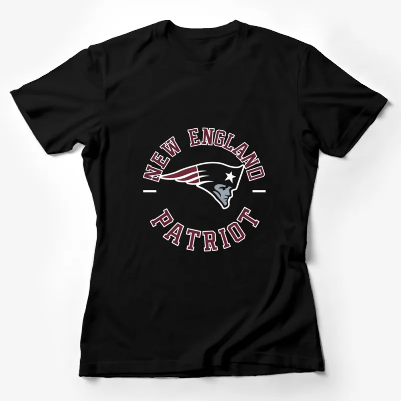 New England Patriots Fan T-Shirt, Vintage Style Sports Logo, Casual Unisex Apparel Female T-Shirt