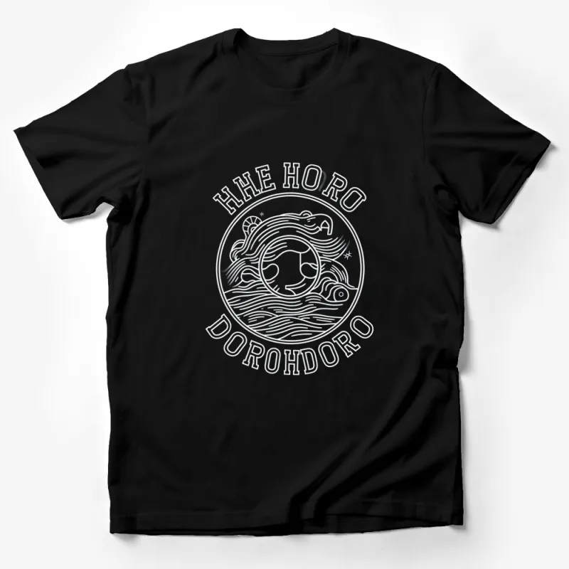 Dorohedoro Inspired T-Shirt, The Hero Black and White Graphic Tee, Unisex Anime Shirt Male T-Shirt