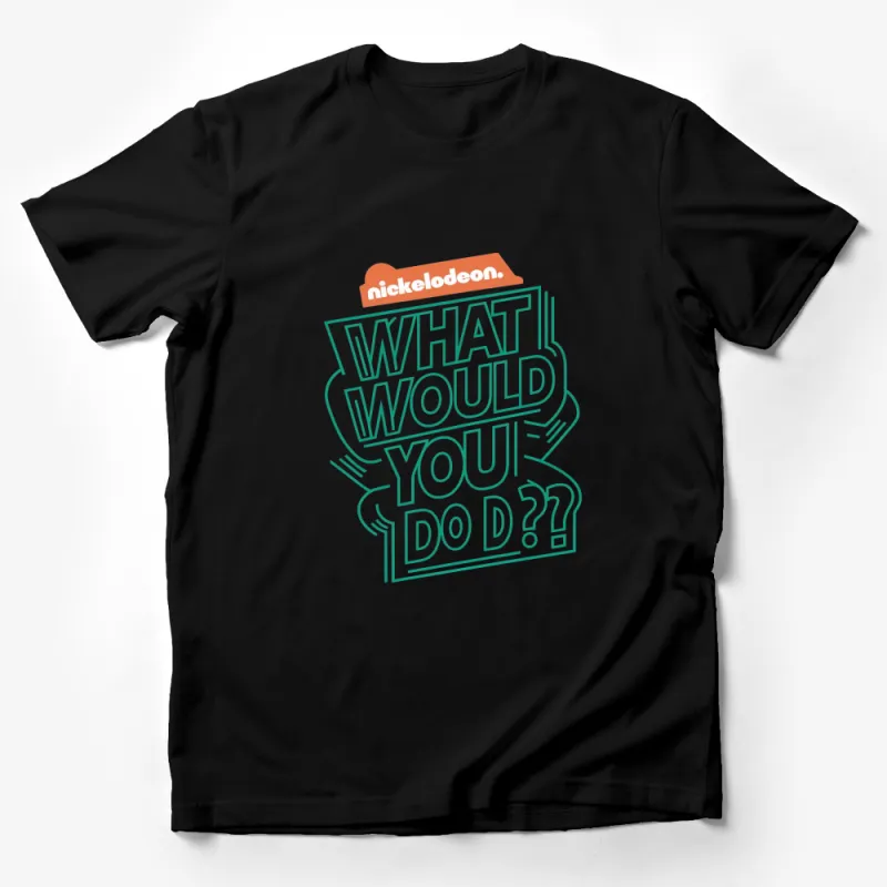 Nickelodeon What Would You Do T-Shirt, Vintage Retro Style Graphic Tee, Unisex Male T-Shirt