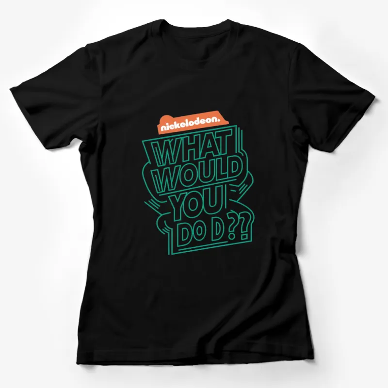 Nickelodeon What Would You Do T-Shirt, Vintage Retro Style Graphic Tee, Unisex Female T-Shirt