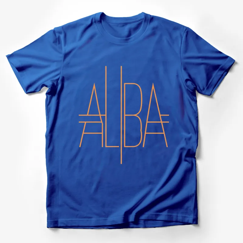 Minimalist Modern ALBA Logo Unisex T-Shirt, Stylish Simple Design Tee, Fashion Top Male T-Shirt