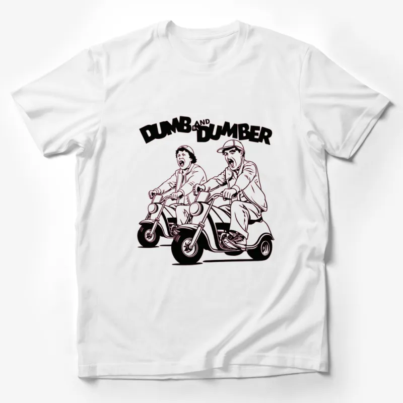 Dumb and Dumber Scooter Scene Graphic T-Shirt, Classic Movie Fan Apparel, Unisex Tee Male T-Shirt