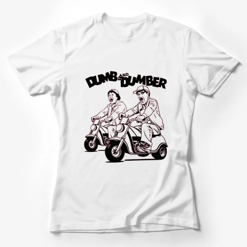 Dumb and Dumber Scooter Scene Graphic T-Shirt, Classic Movie Fan Apparel, Unisex Tee Female T-Shirt