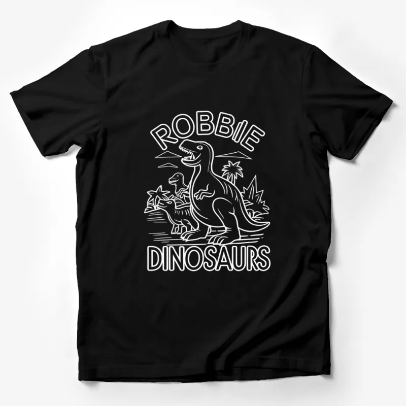 Kids Dinosaur T-Shirt Robbie Dinosaurs - Retro Style Dinosaurs Graphic Tee, Unisex Children Clothing Male T-Shirt