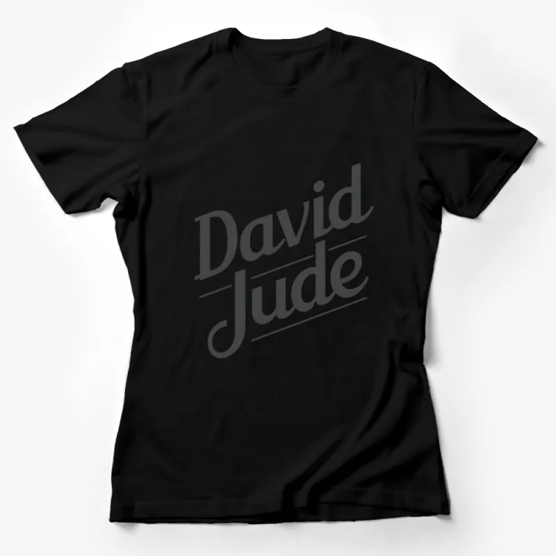 David Jude Classic Logo T-Shirt, Stylish Unisex Casual Wear, Soft Cotton Tee Female T-Shirt