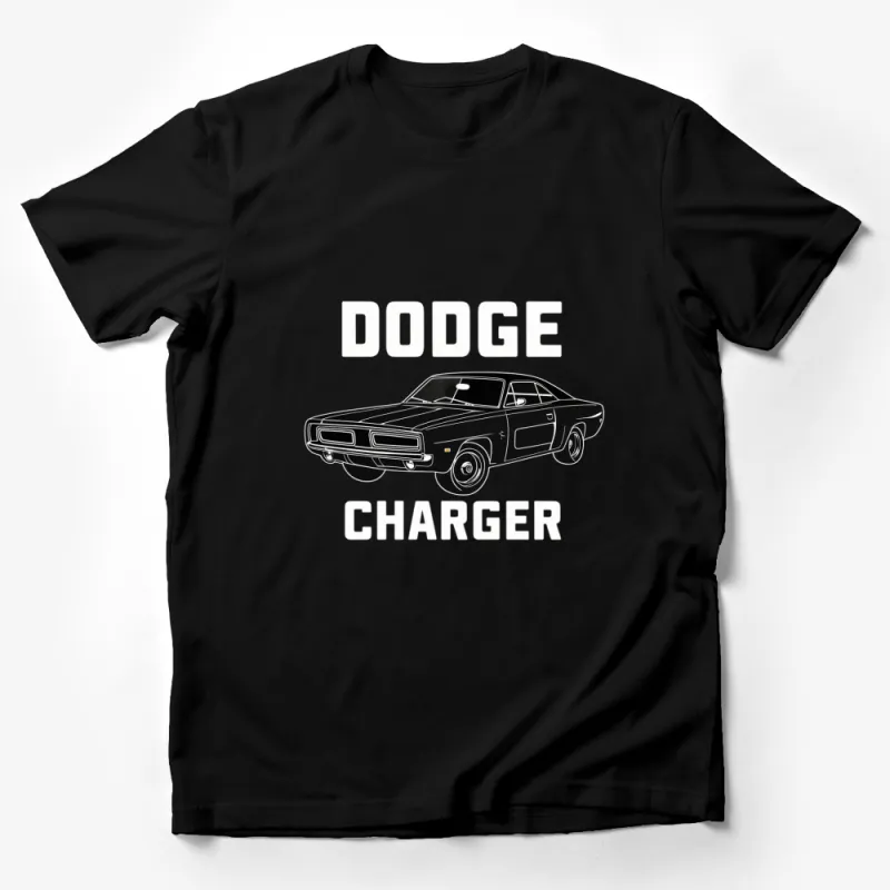 Vintage Dodge Charger Graphic T-Shirt, Classic Muscle Car Tee, Car Enthusiast Apparel, Men's Fashion Male T-Shirt