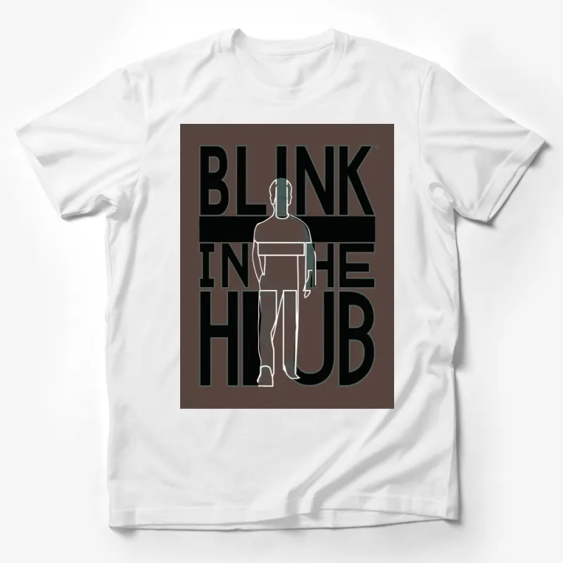 Blink in the Club Graphic T-Shirt, Stylish Modern Art Design Tee, Unique Fashion Streetwear Male T-Shirt