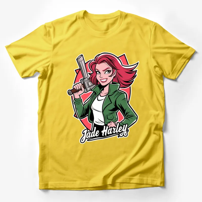 Jade Harley Inspired Graphic Tee, Women's Fashion T-Shirt, Vibrant Comic Character Top Male T-Shirt