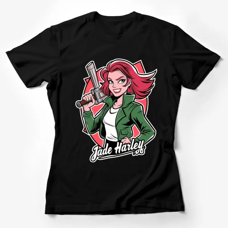 Jade Harley Inspired Graphic Tee, Women's Fashion T-Shirt, Vibrant Comic Character Top Female T-Shirt