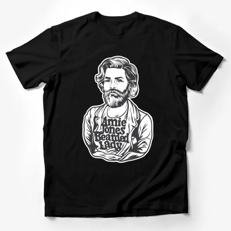 Vintage Style Bearded Man Graphic T-Shirt, Jamie Jones Beard Club, Hipster Fashion Tee Male T-Shirt