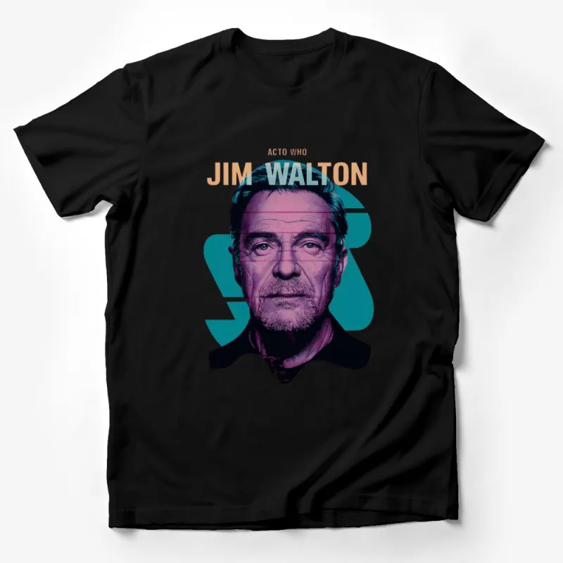 Jim Walton Inspired Graphic T-Shirt, Vintage Style Portrait Tee, Unique Actor Tribute Shirt Male T-Shirt