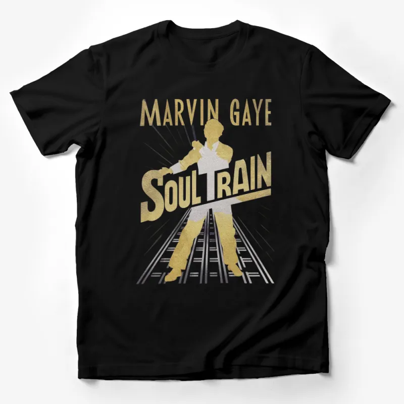 Marvin Gaye Soul Train Inspired T-Shirt, Vintage Music Graphic Tee, Retro Soul Artist Fan Shirt Male T-Shirt