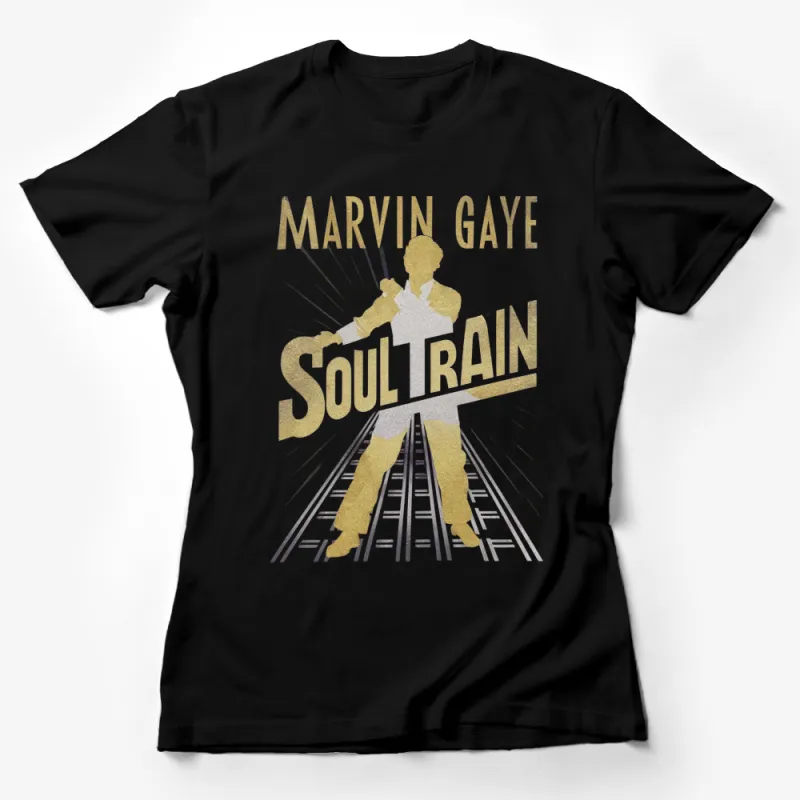 Marvin Gaye Soul Train Inspired T-Shirt, Vintage Music Graphic Tee, Retro Soul Artist Fan Shirt Female T-Shirt