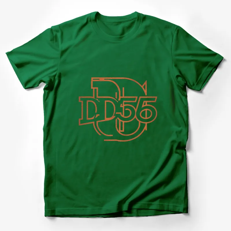 Vintage Styled D56 Graphic T-Shirt, Retro Design Cotton Tee, Casual Streetwear, Unisex Top Male T-Shirt