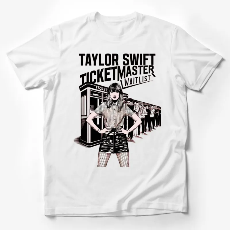 Taylor Swift Ticketmaster Waitlist Graphic Tee, Vintage Style Concert T-Shirt, Fan Gift Male T-Shirt