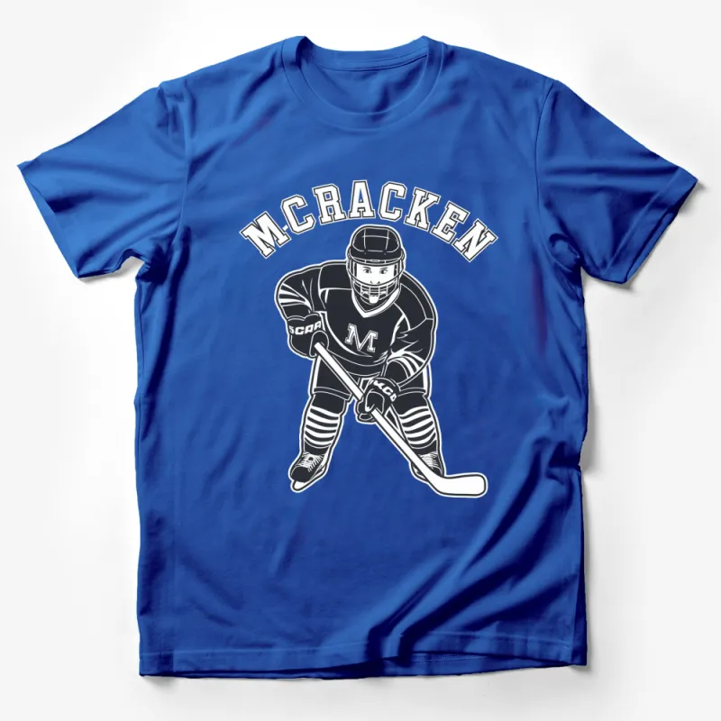 Vintage McRacken Hockey Player T-Shirt, Retro Sports Tee, Athletic Graphic Shirt, Men's and Women's Sizes Available Male T-Shirt