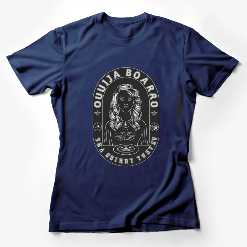 Ouija Board Inspired Women's T-Shirt, Mystical Gothic Fashion, Unique Spiritual Graphic Tee Female T-Shirt