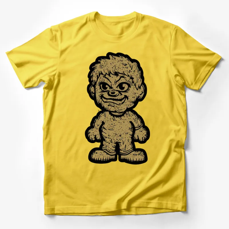 Vintage Cartoon Monster T-Shirt, Retro Style Graphic Tee, Unique Men's and Women's Casual Wear Male T-Shirt