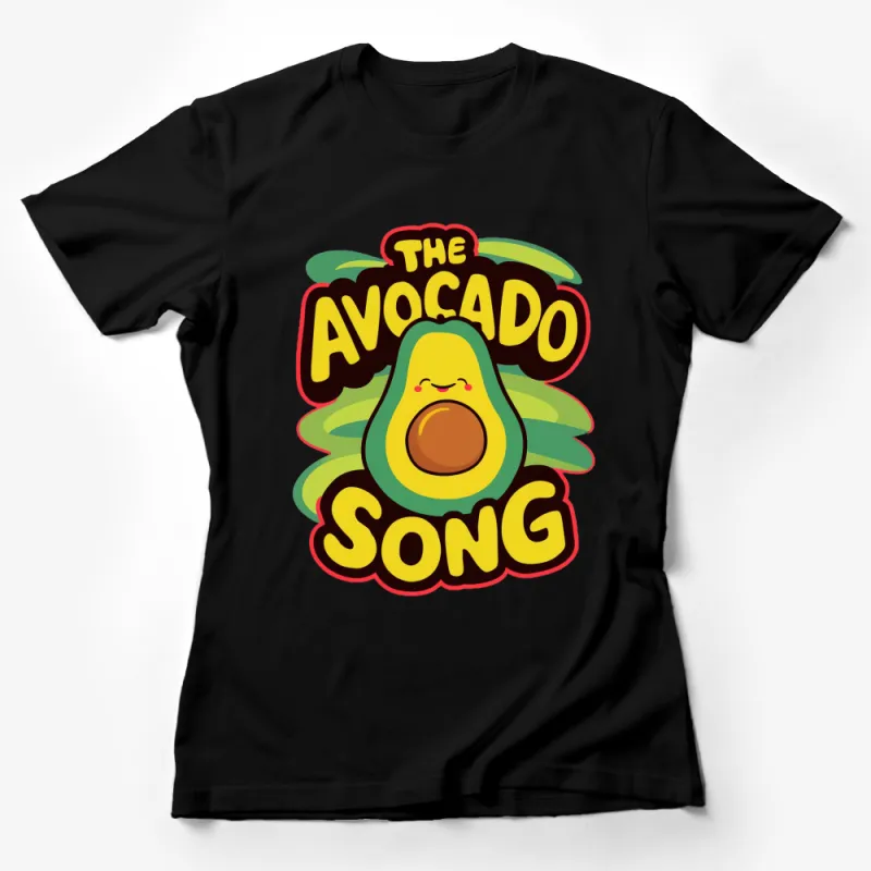 Avocado Song T-Shirt, Cute Avocado Print, Vegan Tee, Unisex Fruit Shirt, Colorful Summer Top, Gift for Vegetarians Female T-Shirt