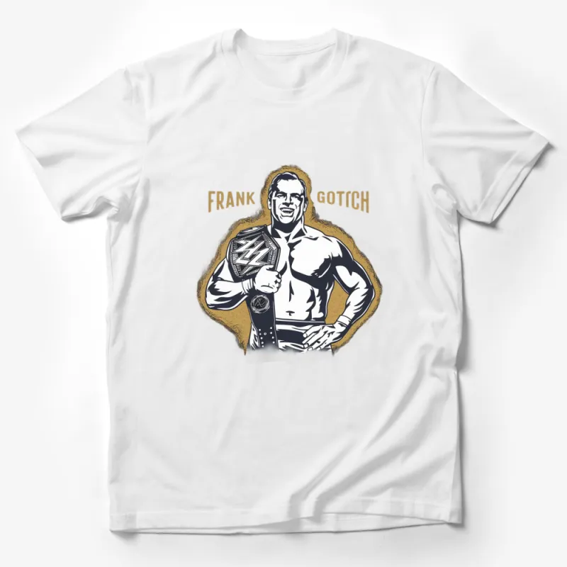 Vintage Frank Gotch Wrestling Champion Graphic T-Shirt, Classic Wrestler Tee, Sports Memorabilia, Wrestling Fan Gift Idea Male T-Shirt