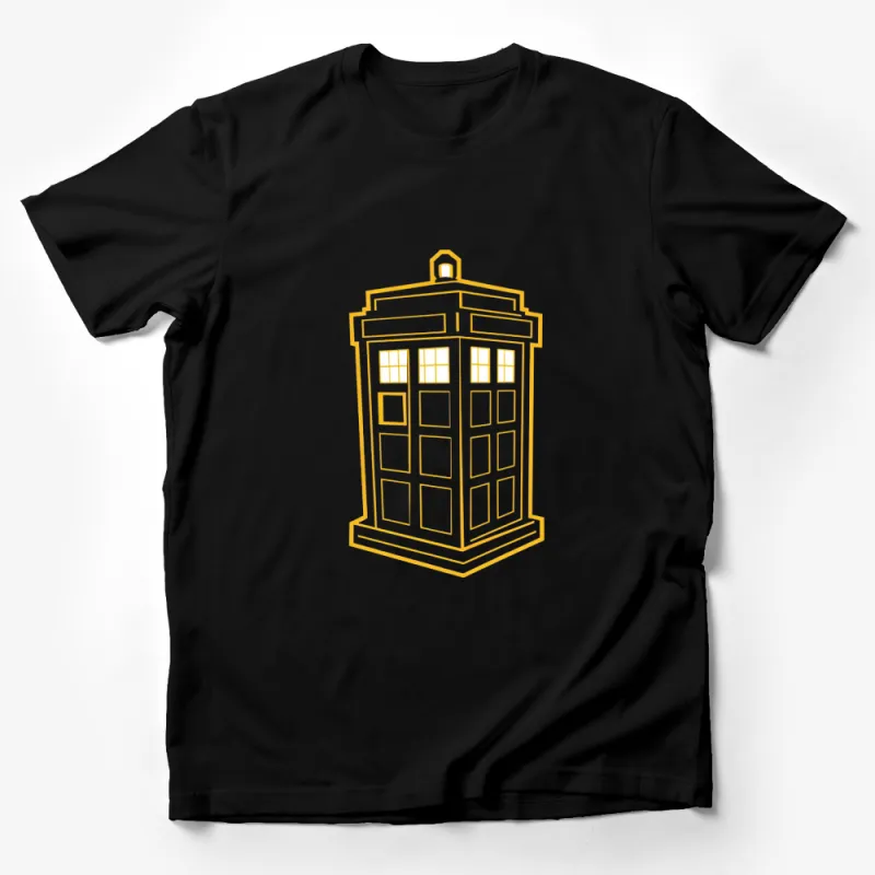 Vintage Police Box T-Shirt, Classic British Sci-Fi Series Inspired, Unisex Tee Male T-Shirt