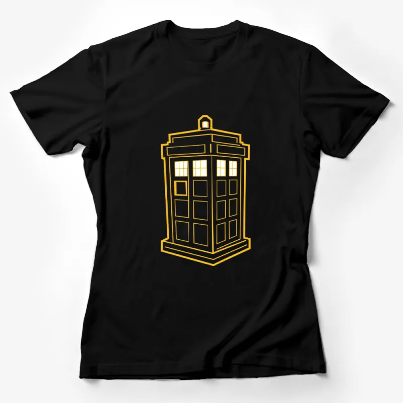 Vintage Police Box T-Shirt, Classic British Sci-Fi Series Inspired, Unisex Tee Female T-Shirt