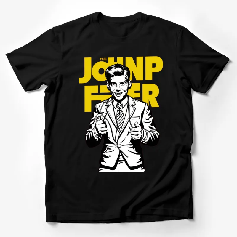 Vintage Inspired Johnnie Finger Comic Art T-Shirt, Bold Graphic Tee, Unisex Casual Wear Male T-Shirt