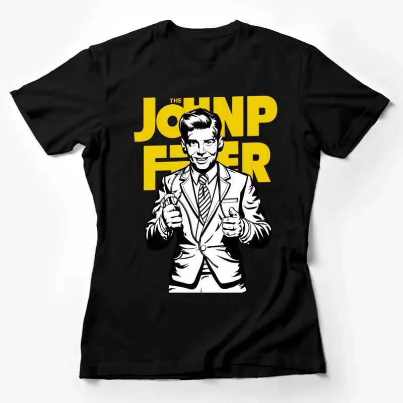 Vintage Inspired Johnnie Finger Comic Art T-Shirt, Bold Graphic Tee, Unisex Casual Wear Female T-Shirt