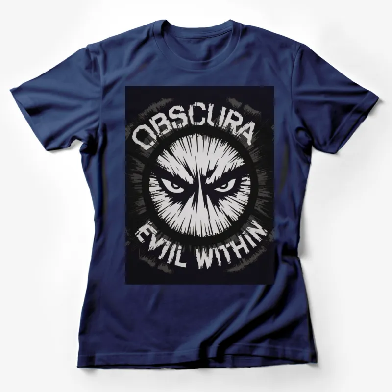 Obscura Evil Within Graphic T-Shirt, Dark Unisex Mystic Tee, Unique Design Top Female T-Shirt