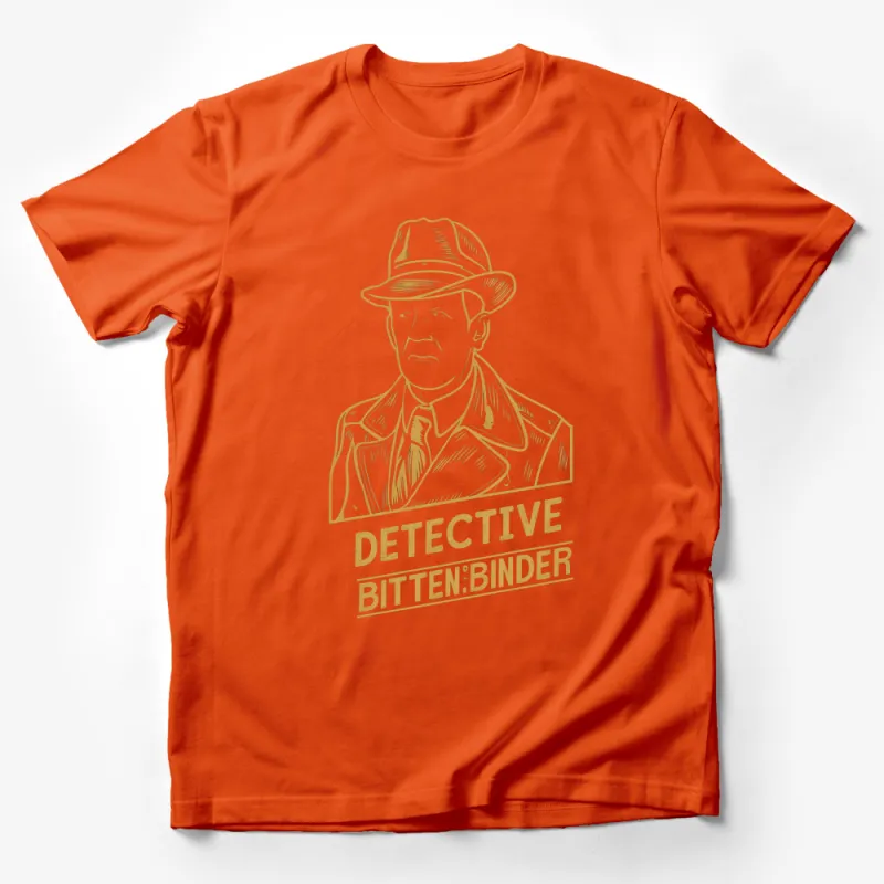 Vintage Detective T-Shirt, Retro Detective Themed Graphic Tee, Unique Gift for Mystery Lovers Male T-Shirt