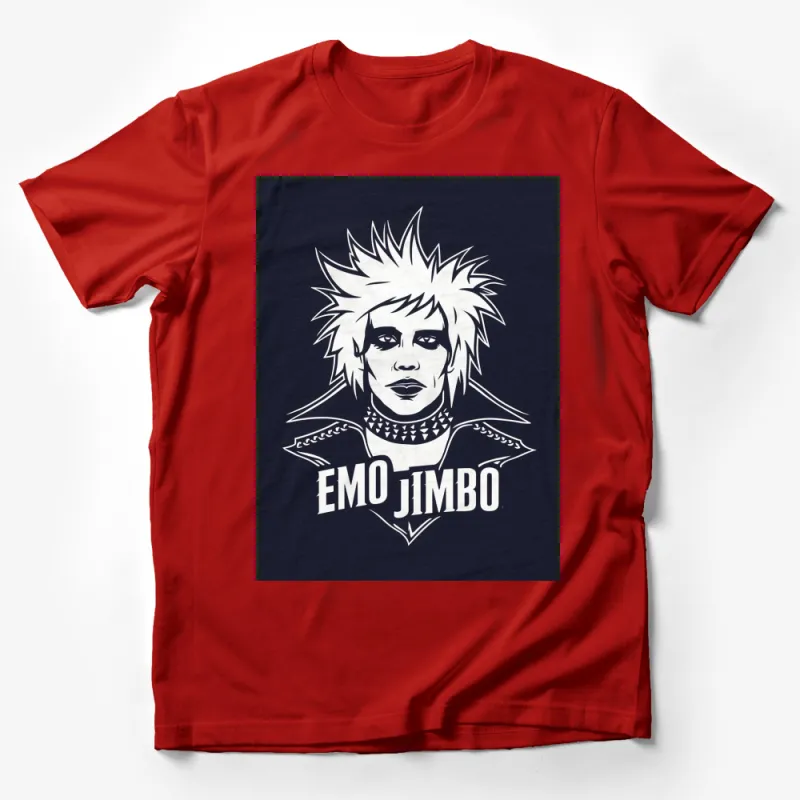 Emo Jimbo Punk Rock Graphic Tee, Vintage Inspired Band Style T-Shirt, Unisex Fashion Apparel Male T-Shirt