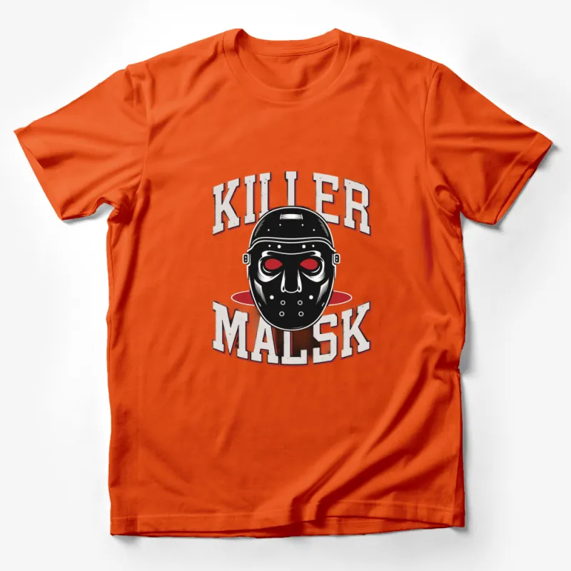 Killer Mask Graphic T-Shirt, Men's Bold Red and Black Tee, Casual Streetwear, Urban Fashion Top, Unique Design Shirt Male T-Shirt