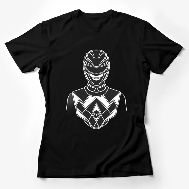 Futuristic Robot Warrior Graphic T-Shirt, Cool Sci-Fi Armor Design Tee, Unisex Casual Wear Female T-Shirt