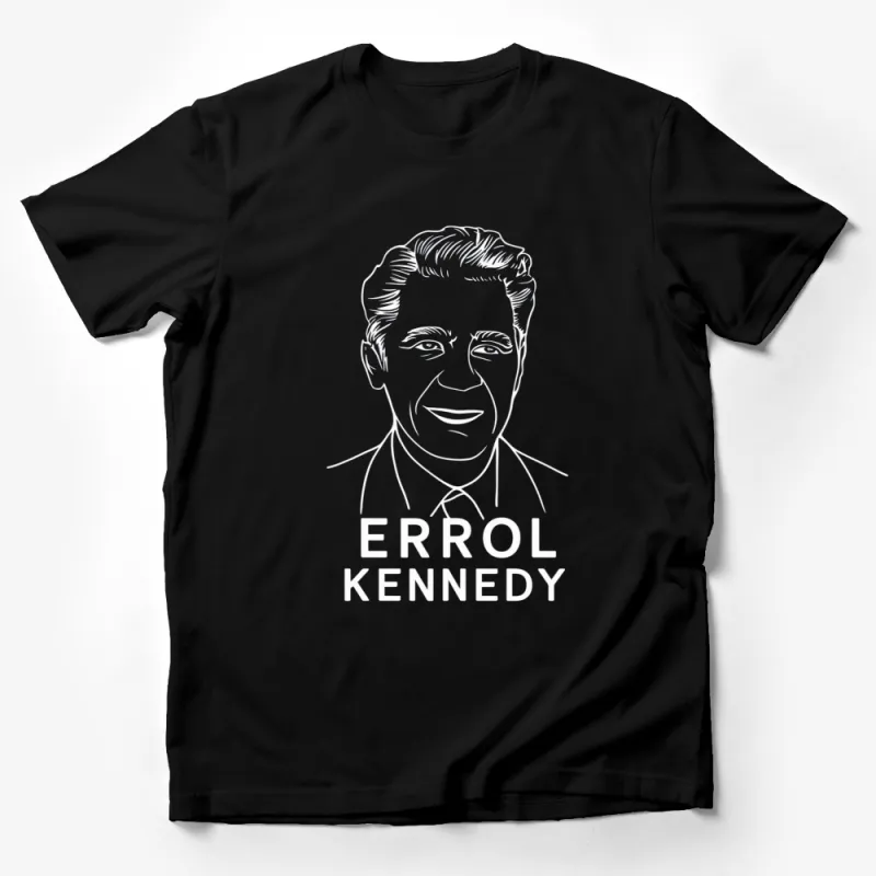 Errol Kennedy Portrait T-Shirt, Vintage Black and White Graphic Tee, Unisex Casual Wear, Iconic Music Legend Shirt Male T-Shirt