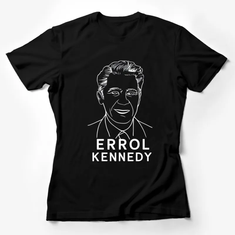 Errol Kennedy Portrait T-Shirt, Vintage Black and White Graphic Tee, Unisex Casual Wear, Iconic Music Legend Shirt Female T-Shirt