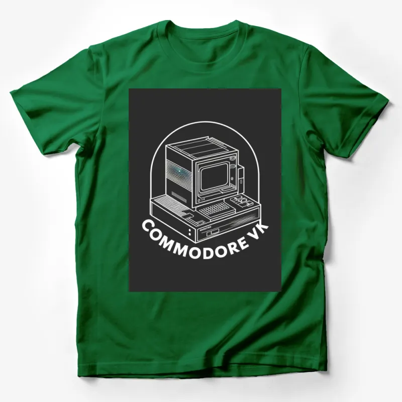 Vintage Commodore VK Computer T-Shirt, Retro Tech Graphic Tee, Unisex Male T-Shirt