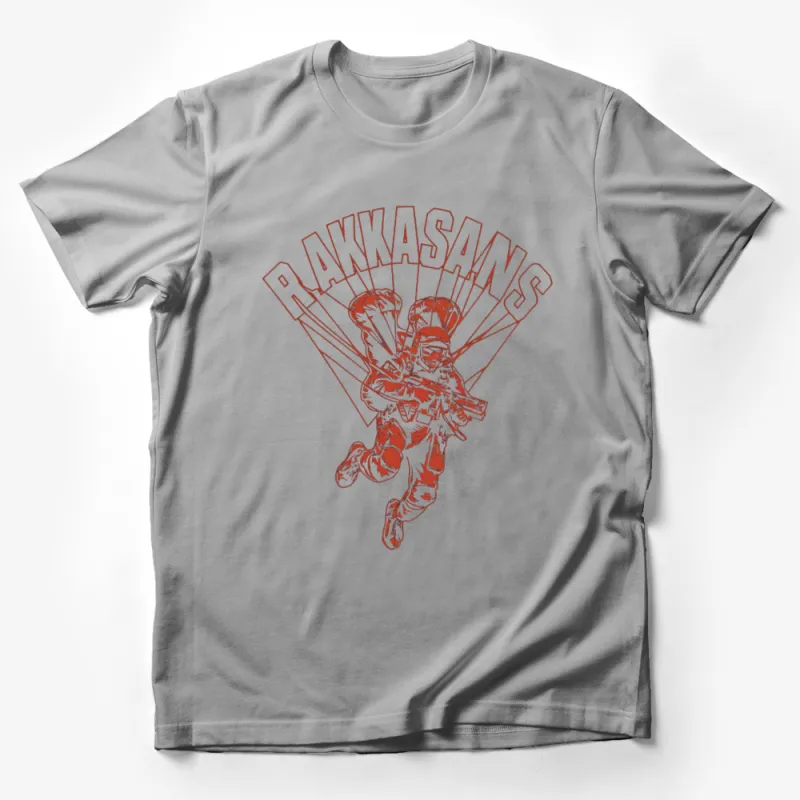 Rakkasans Paratrooper Graphic T-Shirt, Vintage Military Design, Patriotic Casual Wear Male T-Shirt