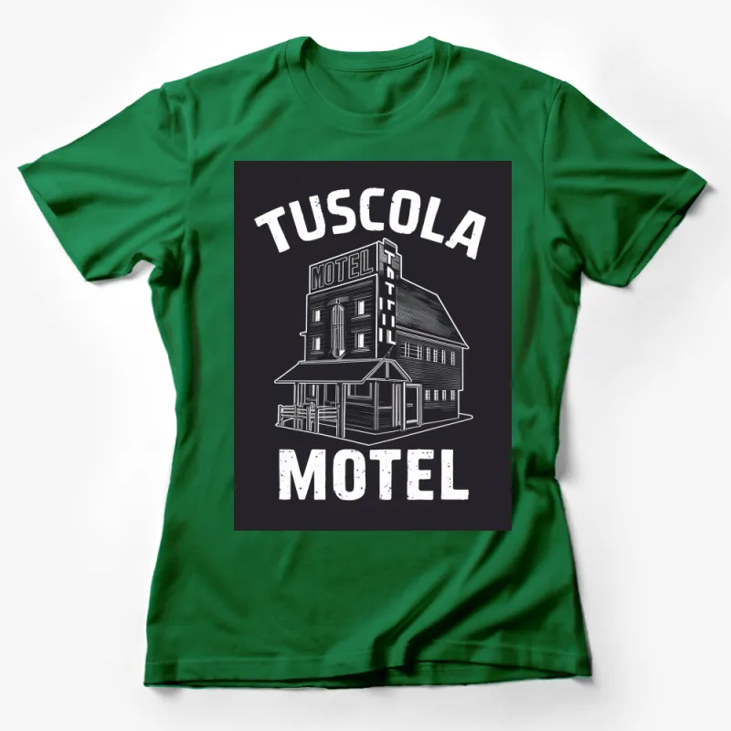 Vintage Tuscola Motel T-Shirt, Retro Hotel Graphic Tee, Unique Urban Sketch Shirt, Fashionable Travel T-Shirt Female T-Shirt