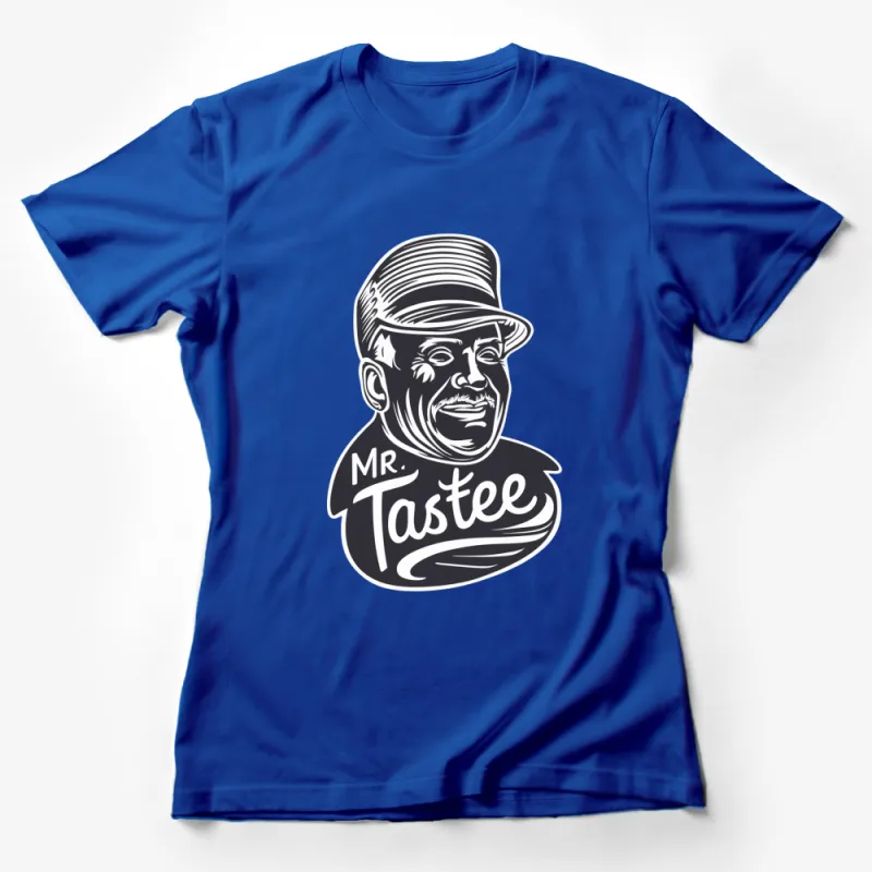 Vintage Mr. Tastee Graphic T-Shirt, Retro Dapper Man Design, Unique Fashion Style, Cool Gift Tee Female T-Shirt