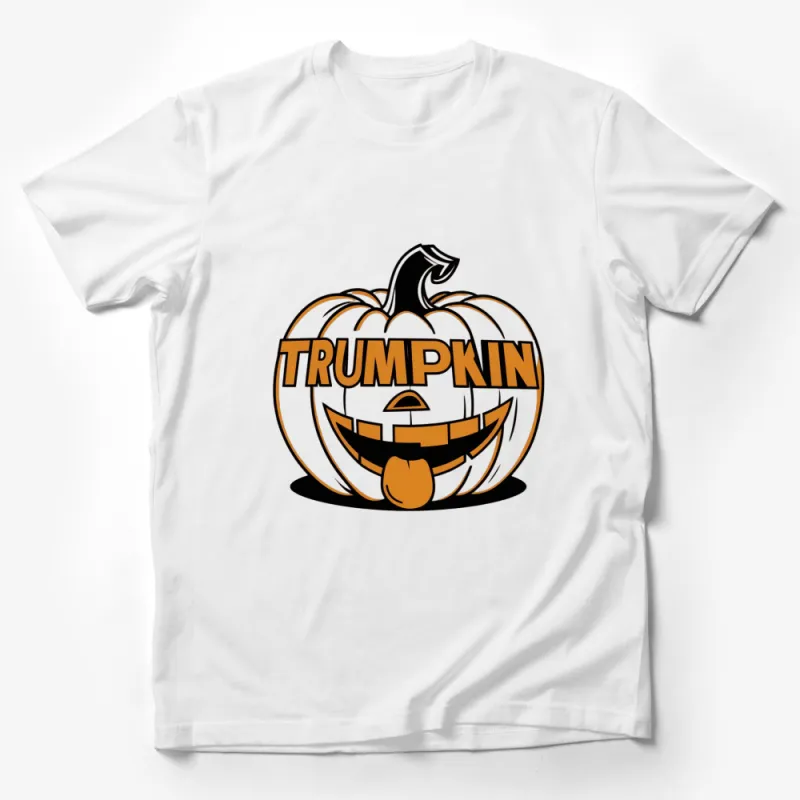 Trumpkin Pumpkin Graphic T-Shirt, Funny Halloween Tee, Fall Festival Orange Pumpkin Shirt, Unisex Adult and Kids Sizes Male T-Shirt