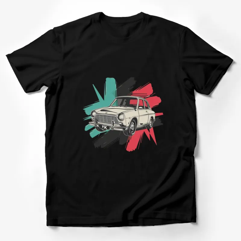 Vintage Car Graphic T-Shirt, Classic Car Enthusiast Tee, Retro Automobile Artwork, Unique Gift Idea Male T-Shirt