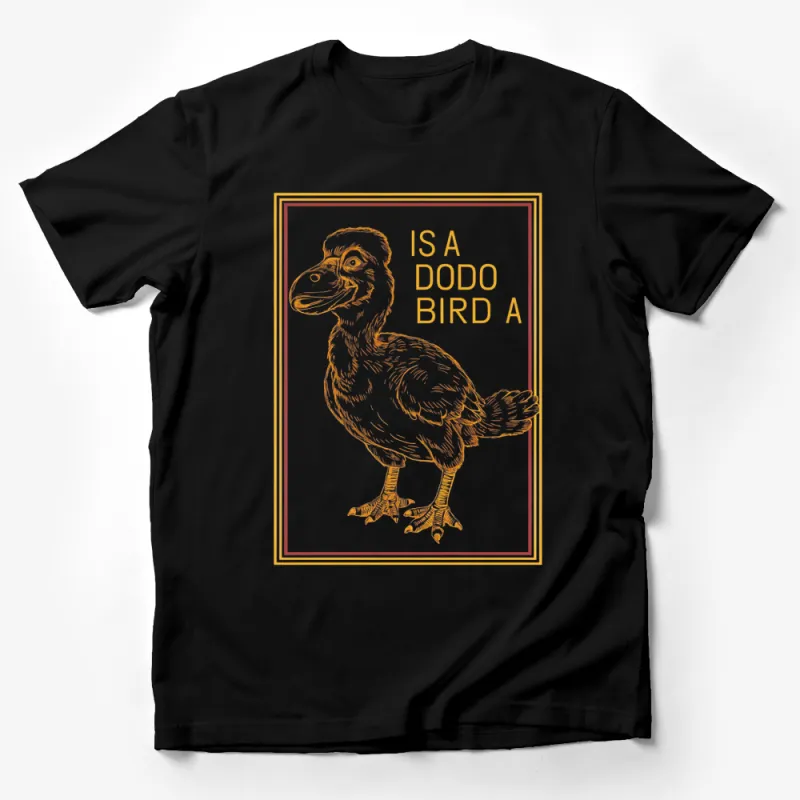 Vintage Dodo Bird Graphic T-Shirt, Unique Extinct Animal Illustration Tee, Eco-Friendly Cotton Shirt, Unisex Casual Wear Male T-Shirt