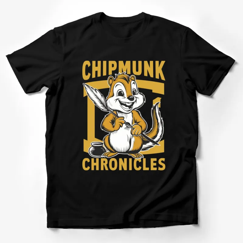 Chipmunk Chronicles Vintage Cartoon T-Shirt, Classic Animal Graphic Tee, Retro Style Shirt for All Ages Male T-Shirt