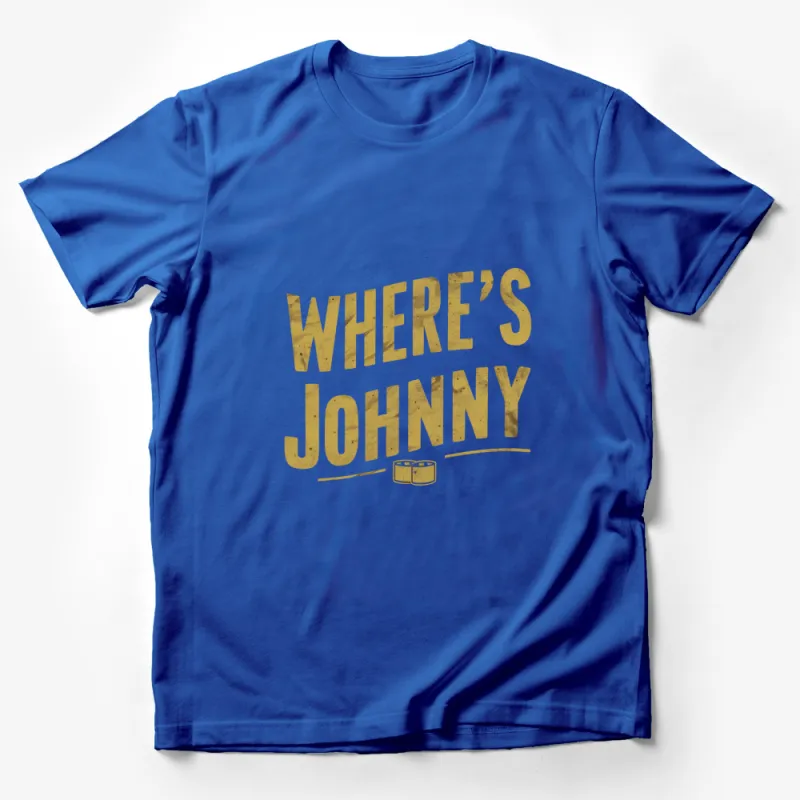 Vintage Where's Johnny T-Shirt, Classic Film Quote, Retro Style, Soft Cotton Tee, Gift for Movie Buffs Male T-Shirt