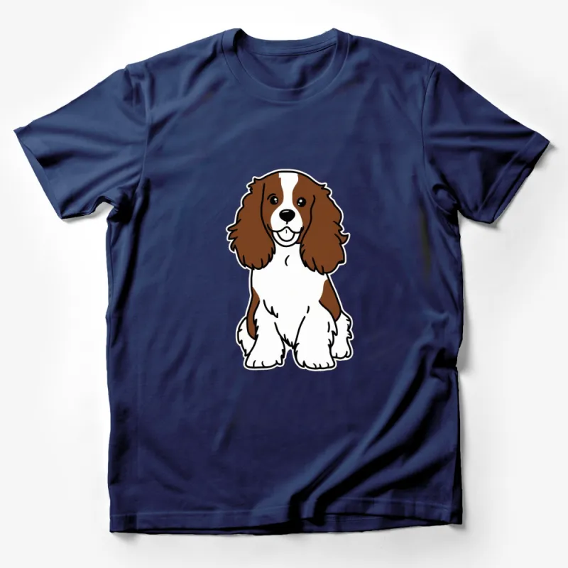 Cute Cavalier King Charles Spaniel T-Shirt, Dog Lover Gift, Unisex Graphic Tee Male T-Shirt