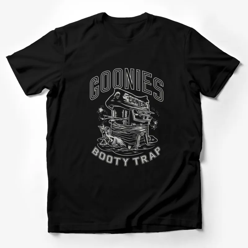 Goonies Booty Trap Inspired T-Shirt, Classic Movie Fan Apparel, Unisex Graphic Tee, Vintage Style Shirt Male T-Shirt