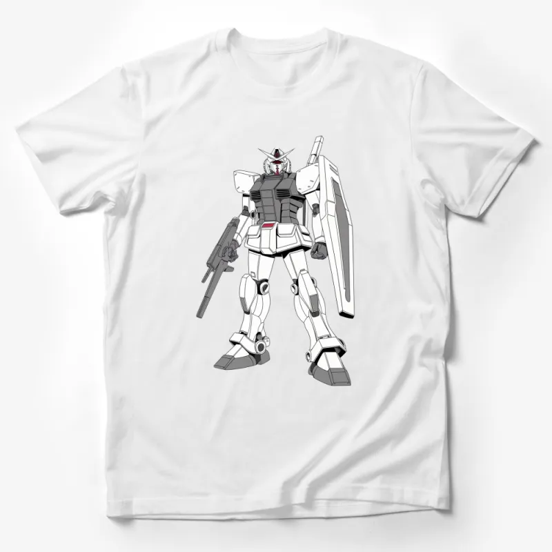 Classic Robot Anime Inspired Graphic Tee, Vintage Mecha Design, Unisex T-Shirt, Gift for Sci-Fi Fans Male T-Shirt