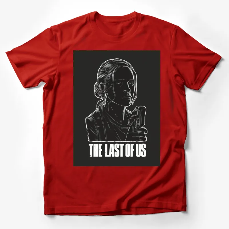 The Last of Us Inspired T-Shirt, Black Ellie Graphic Tee, Video Game Fans Apparel, Unique Gamer Gift, Cool Fan Art Shirt Male T-Shirt