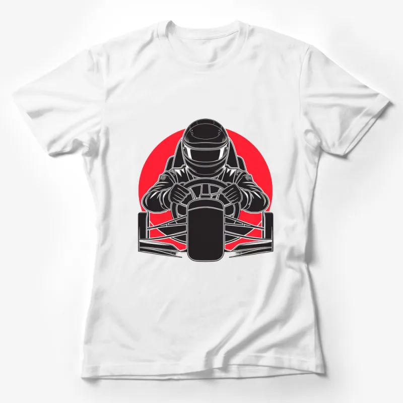 Racing Driver T-Shirt, High-Quality Graphic Tee, Motorsport Apparel, Unisex Female T-Shirt